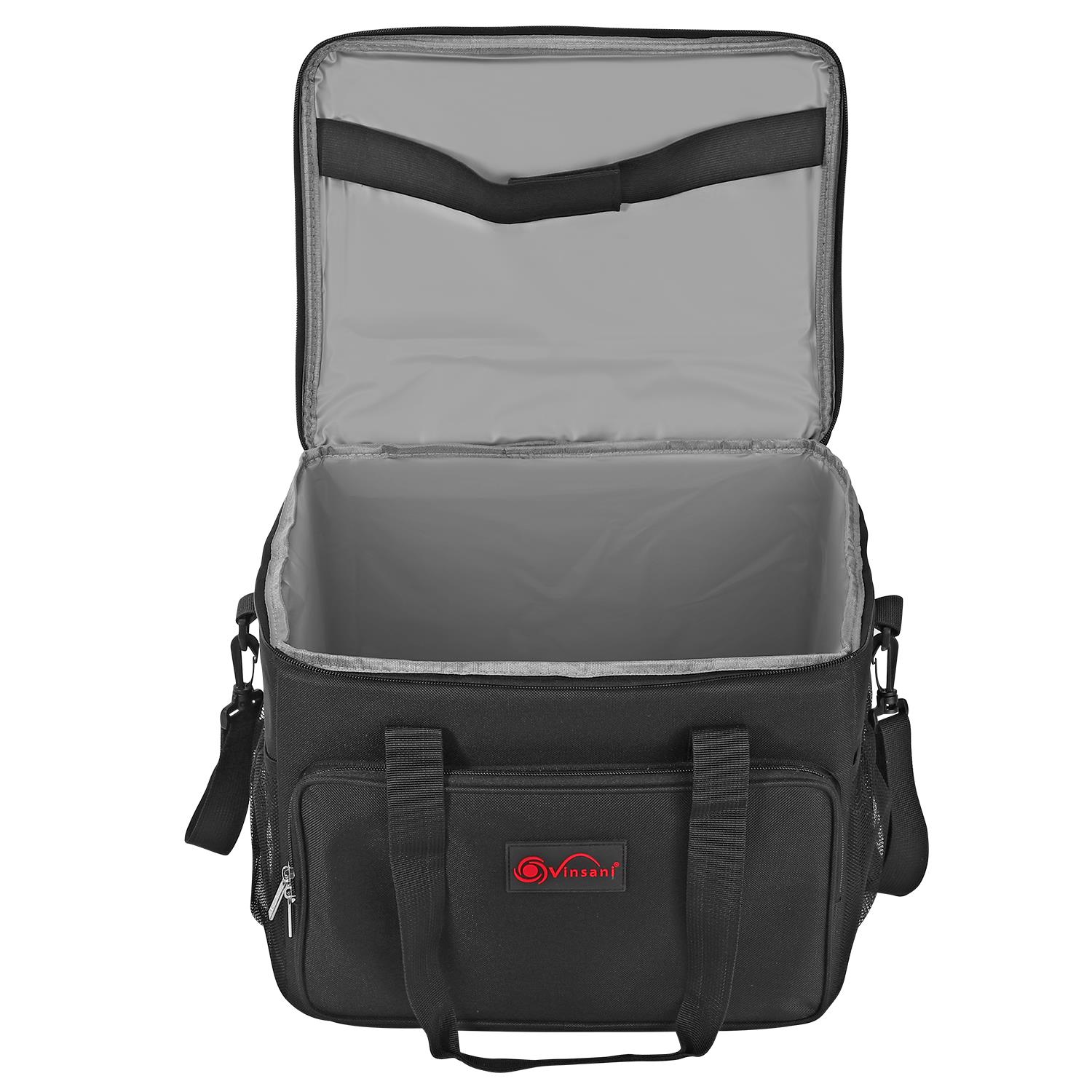 Vinsani 15L / 24L Black Cooler Bag Insulated Picnic Storage Bag Picnic Camping - Produktbild 9