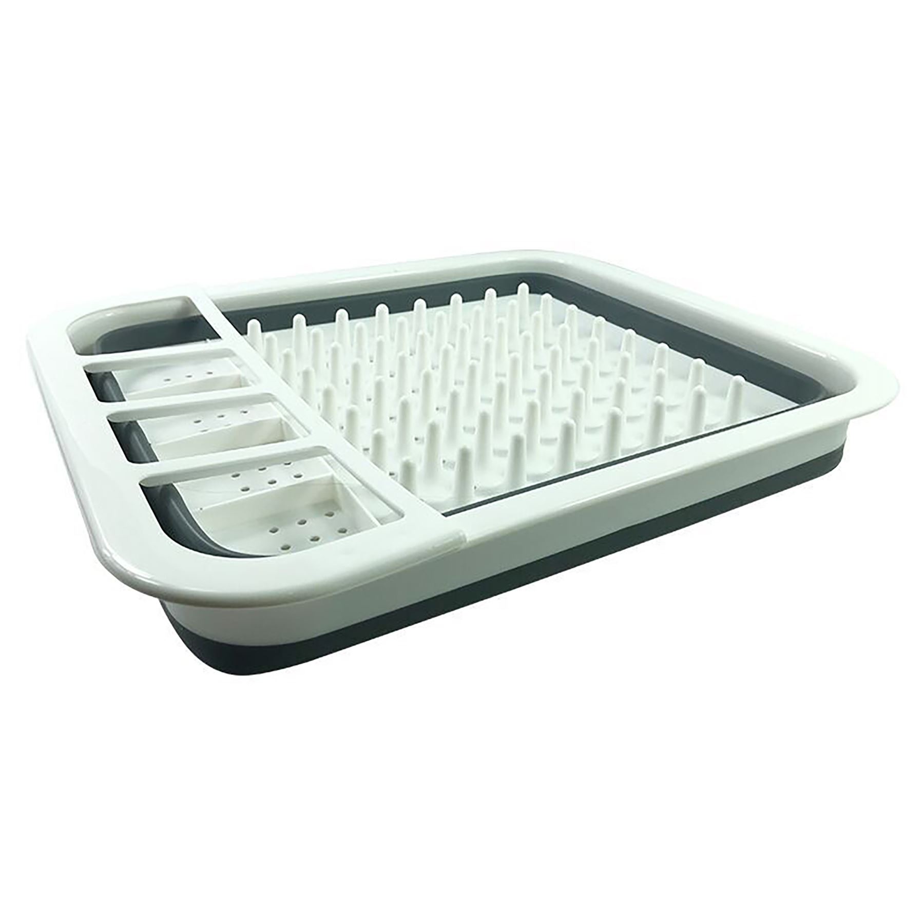 Vinsani Collapsible Folding Dish Drainer Cutlery Plate Holder Drying