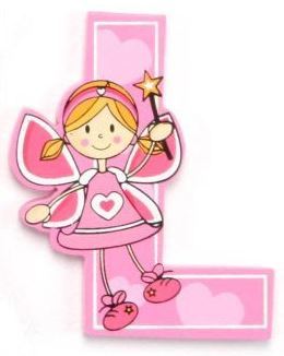 Vinsani Wooden Fairy Alphabet Letters Personalised Bedroom Wall Door Name - Picture 13 of 27