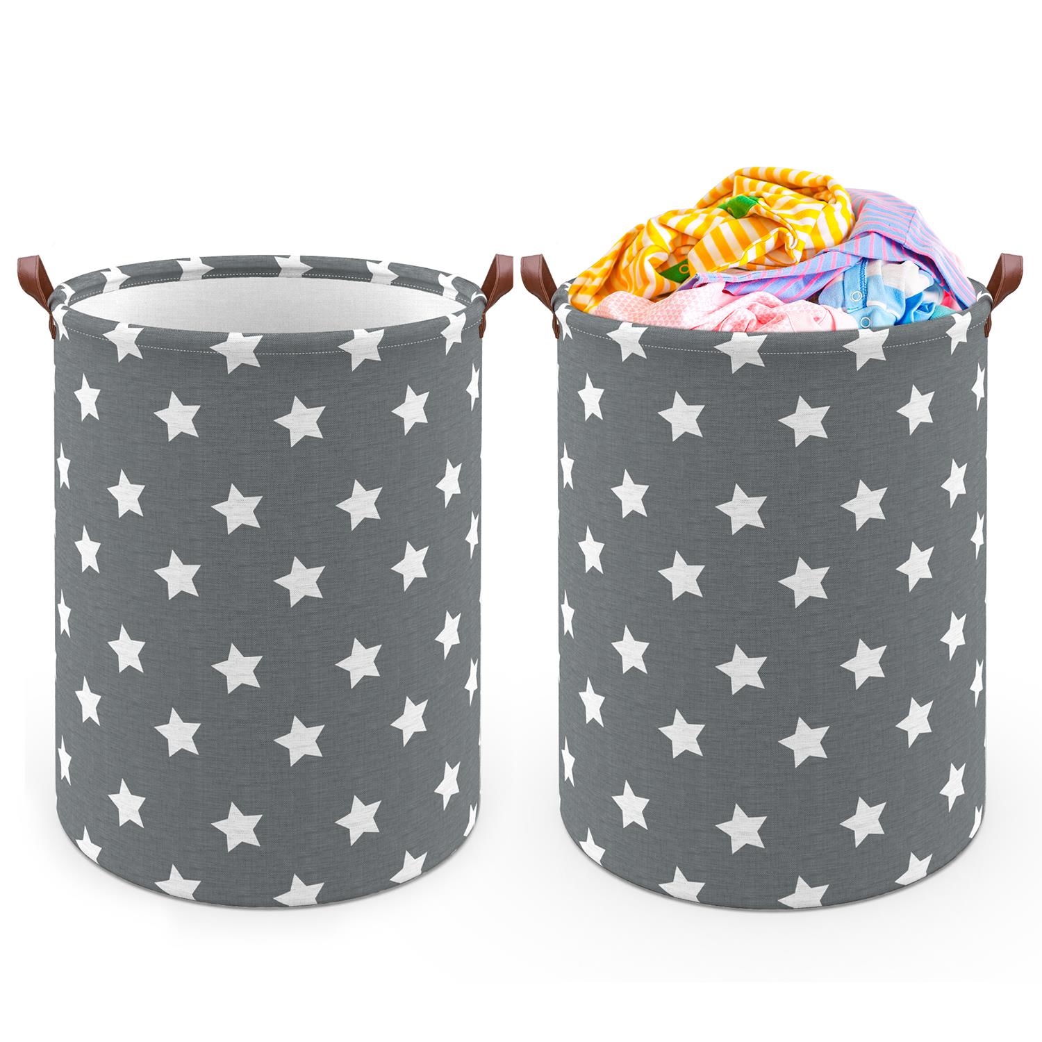 Vinsani Freestanding Laundry Basket Storage Sorter with Drawstring Lid - Picture 109 of 111