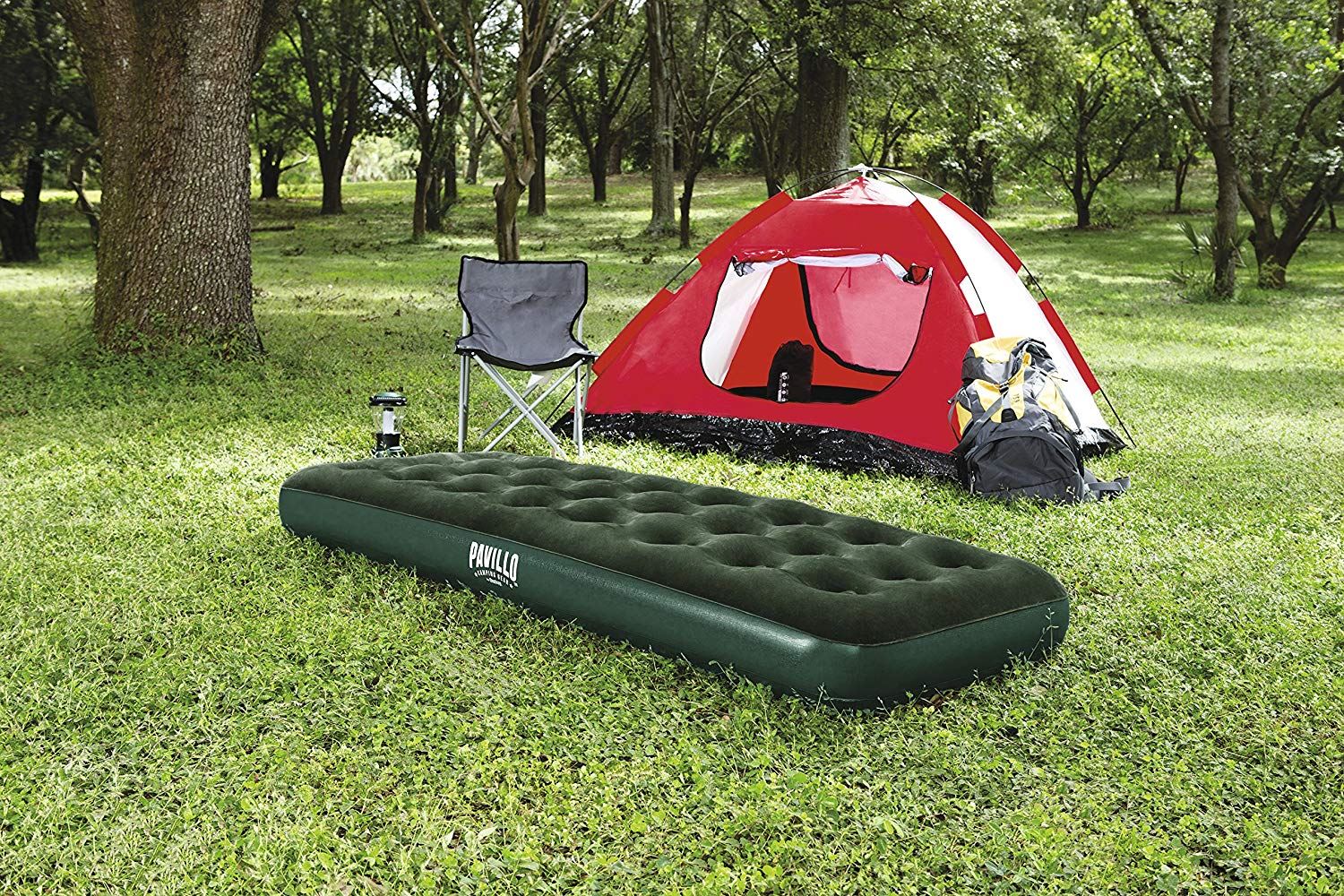 Bestway Pavillo Airbed Inflation Outdoor Camping Air Mattress Green