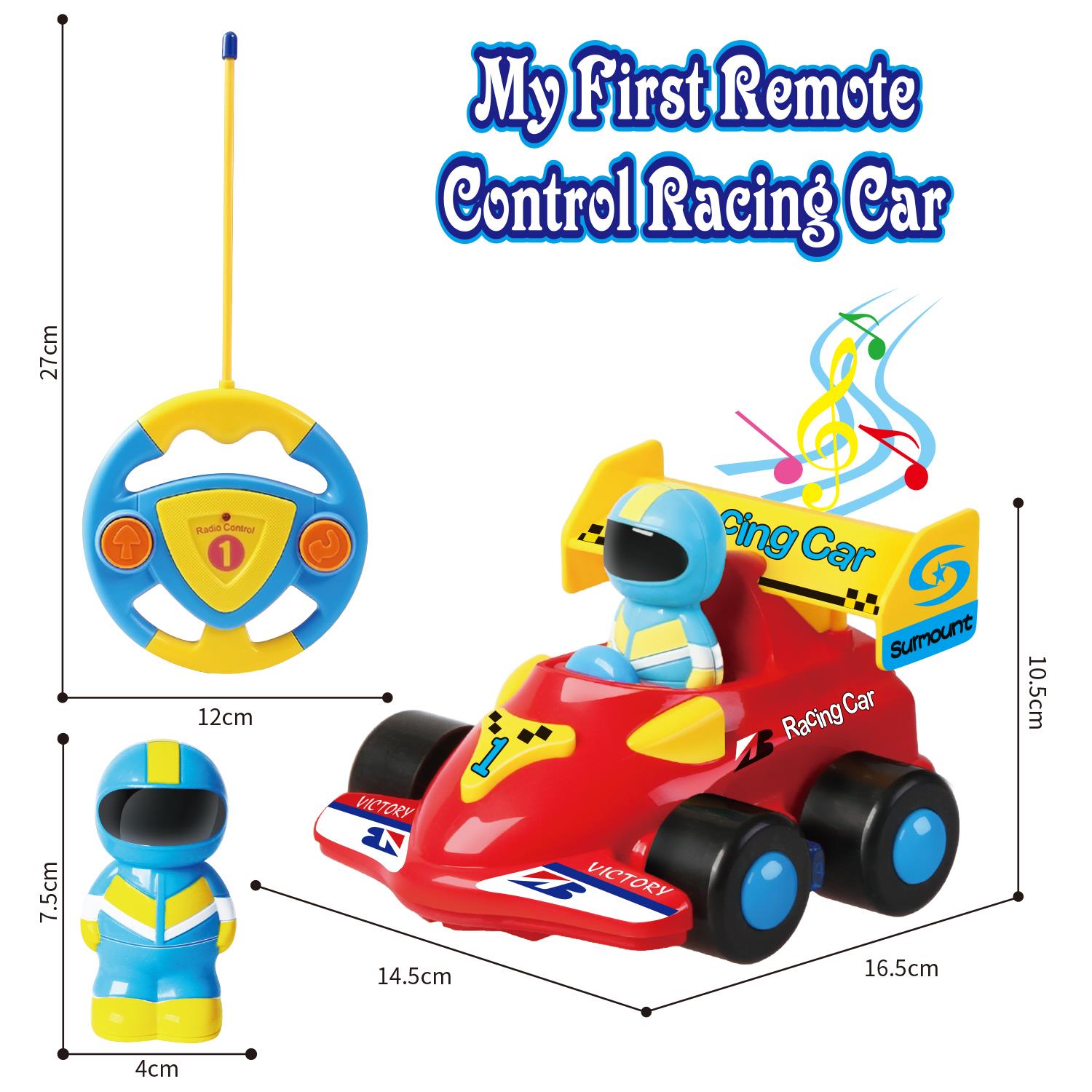 SOKA My First Remote Controlled Racing Car for Toddlers with Sound and Light - Picture 13 of 28