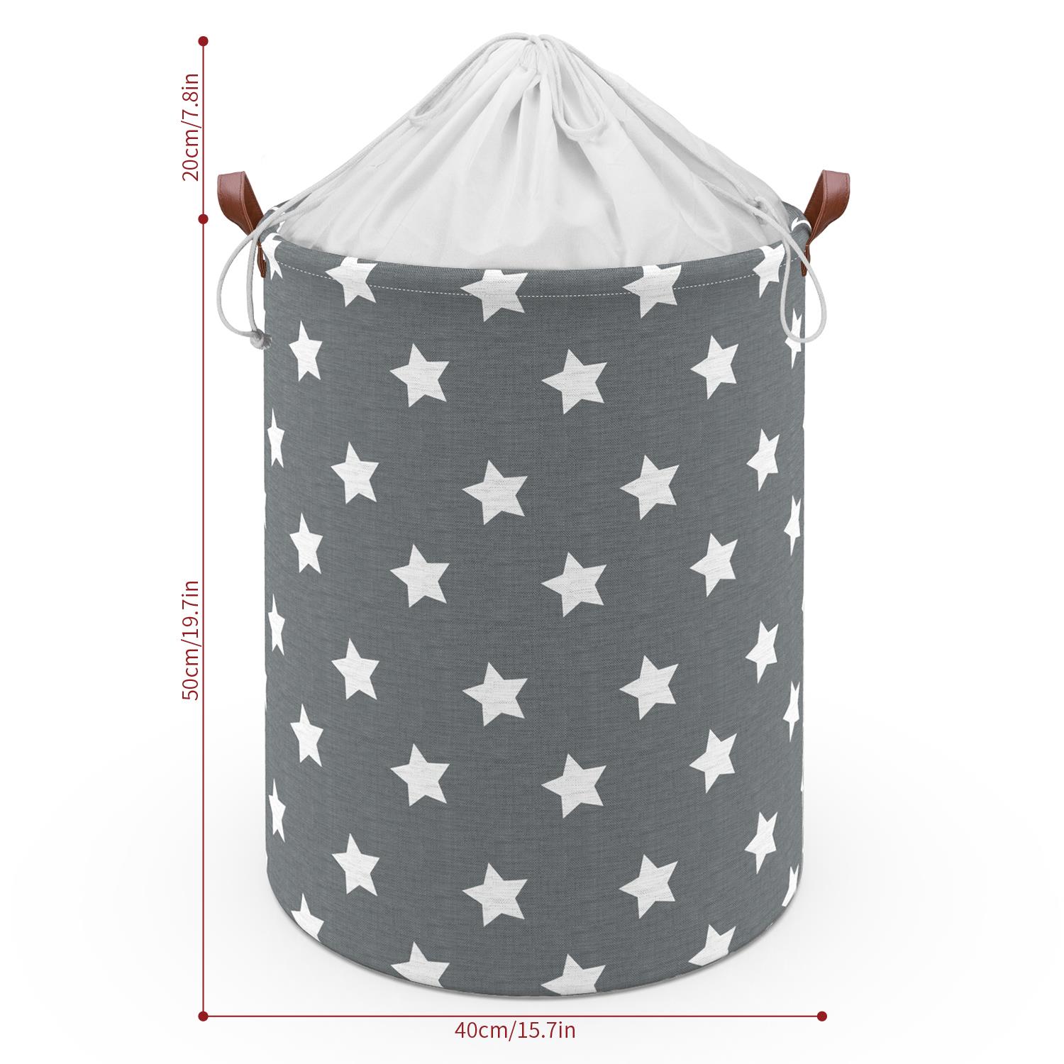 Vinsani Freestanding Laundry Basket Storage Sorter with Drawstring Lid - Picture 108 of 111