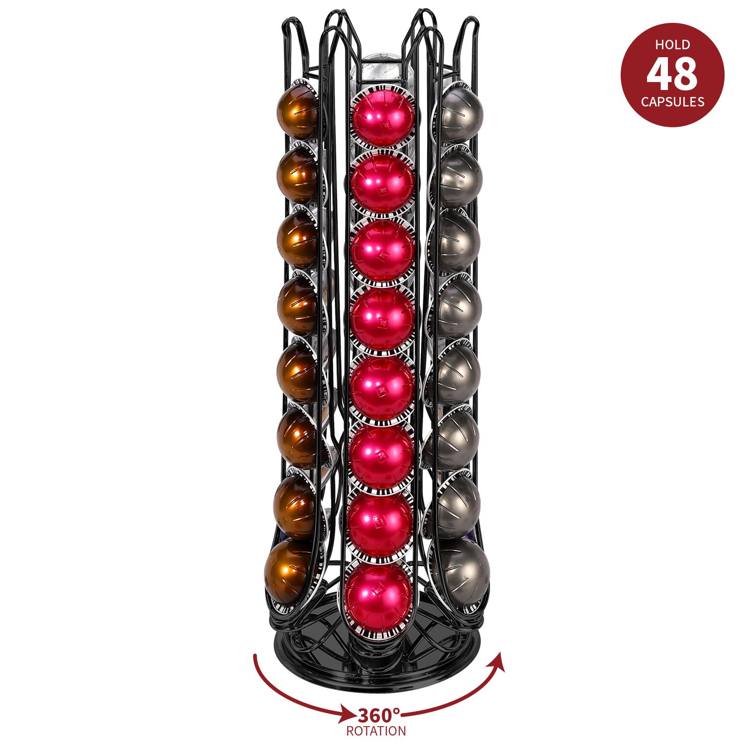 Vinsani 48 Coffee Pod Holder Rotating for Nespresso Vertuo Vertuoline Capsules - Picture 4 of 25