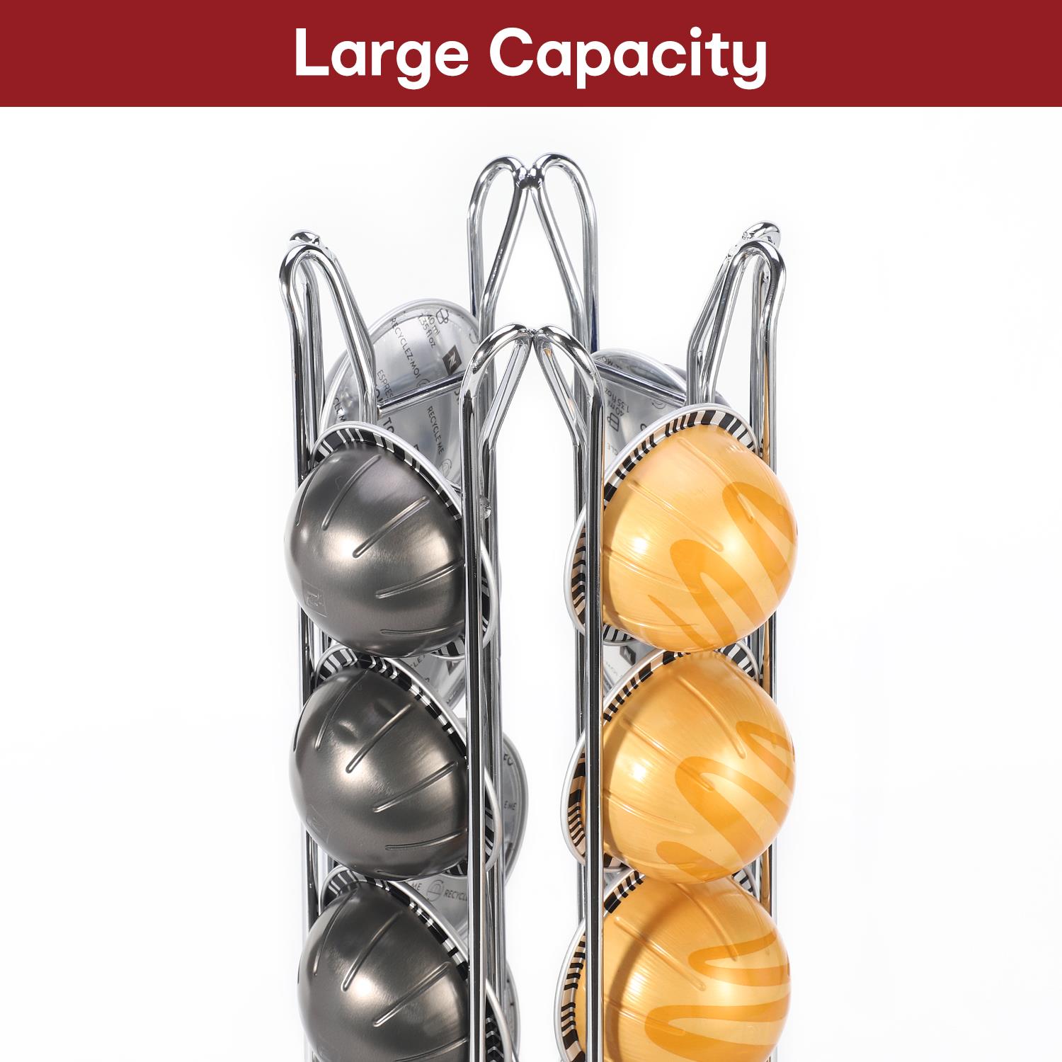 Vinsani 24 Coffee Pod Holder Rotating Nespresso Vertuo Vertuoline Capsules - Picture 18 of 25