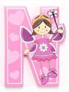 Vinsani Wooden Fairy Alphabet Letters Personalised Bedroom Wall Door Name - Picture 15 of 27