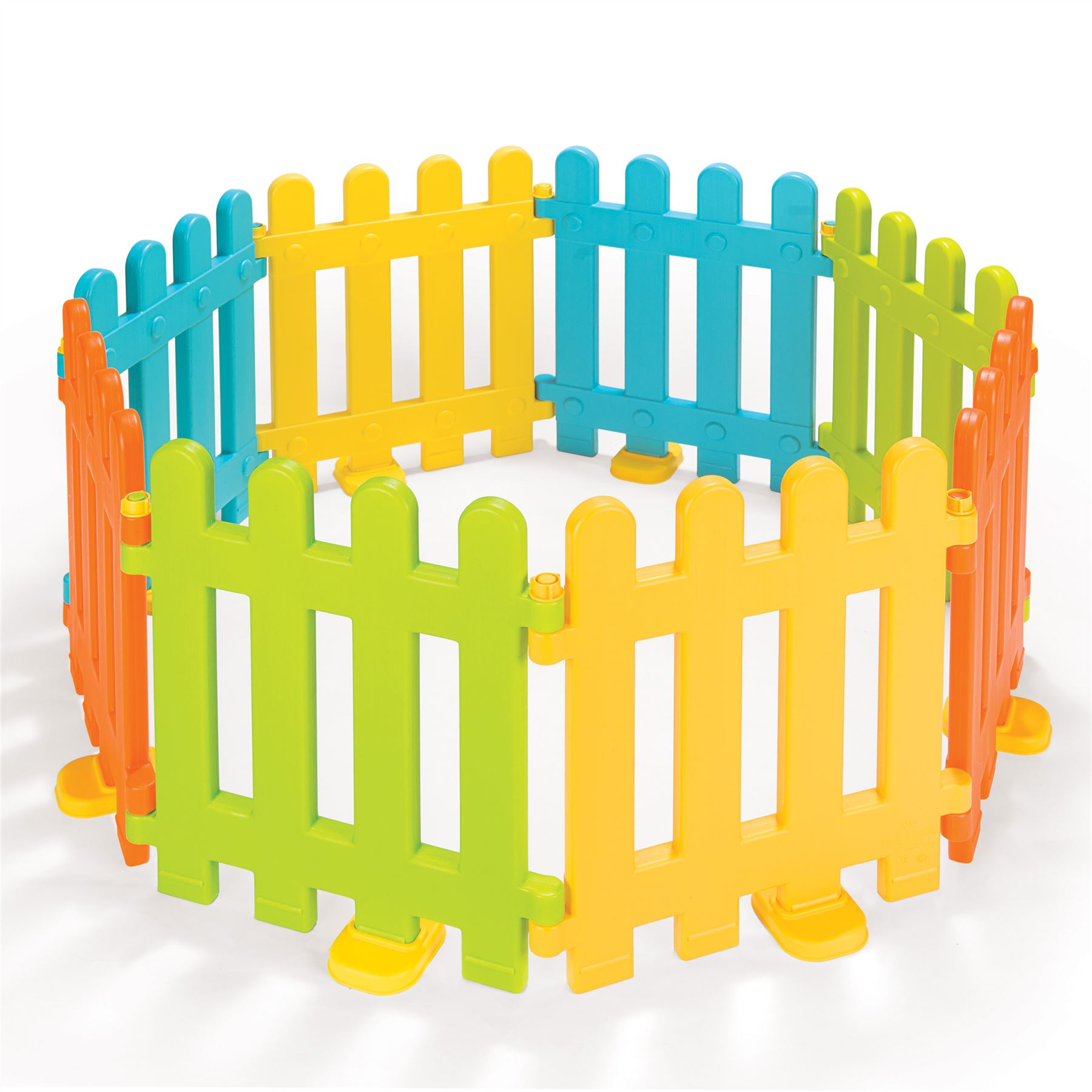 Vinsani 8 Colourful Interlocking Plastic Fence Play Panels for Kids 6
