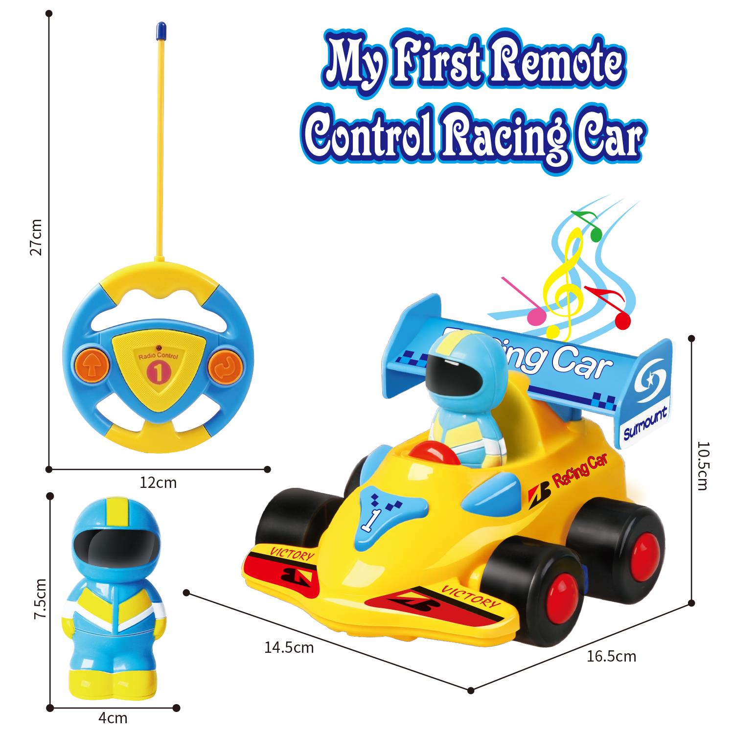 SOKA My First Remote Controlled Racing Car for Toddlers with Sound and Light - Picture 22 of 28
