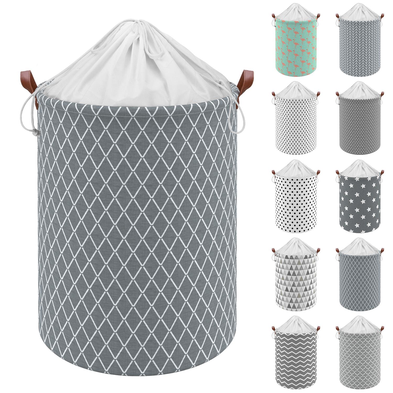 Vinsani Freestanding Laundry Basket Storage Sorter with Drawstring Lid - Picture 13 of 111