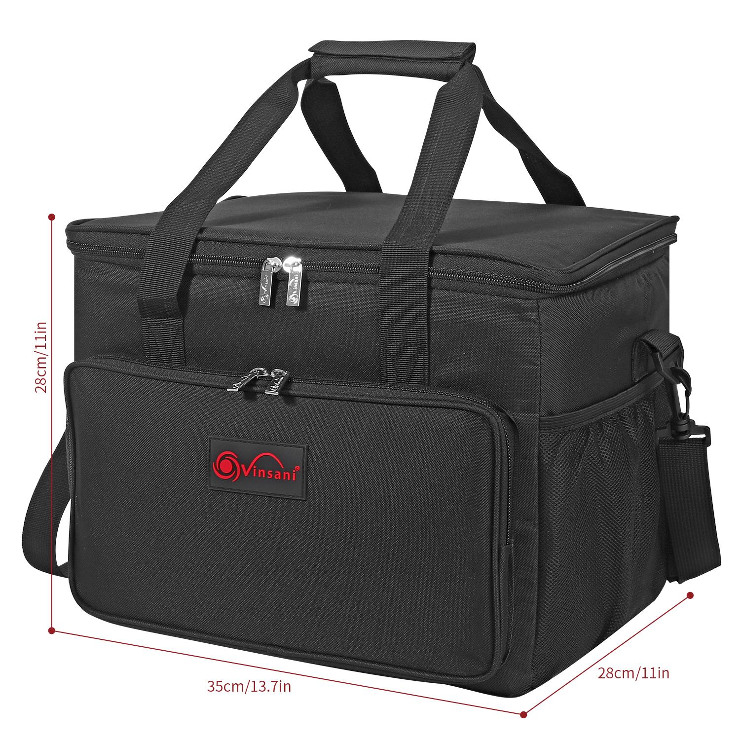 Vinsani 15L / 24L Black Cooler Bag Insulated Picnic Storage Bag Picnic Camping - Produktbild 8
