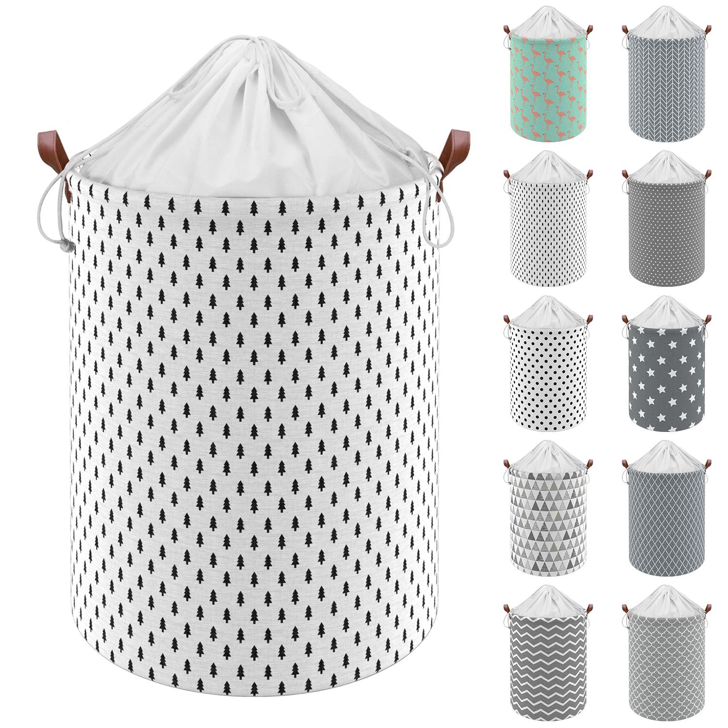 Vinsani Freestanding Laundry Basket Storage Sorter with Drawstring Lid - Picture 68 of 111