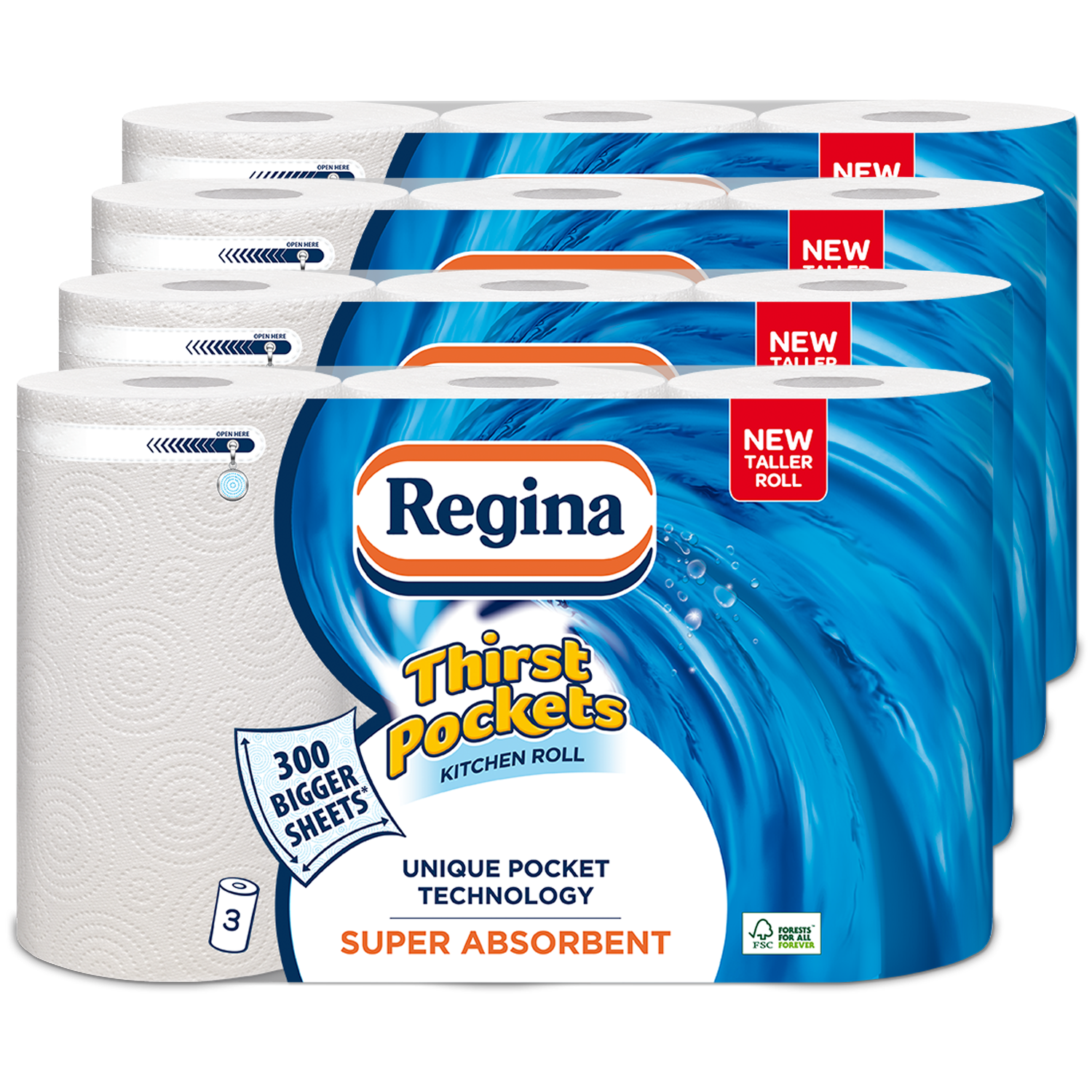 Kitchen Towel Napkins 24 Rolls Extra Long Thirst Pockets 100 Sheets