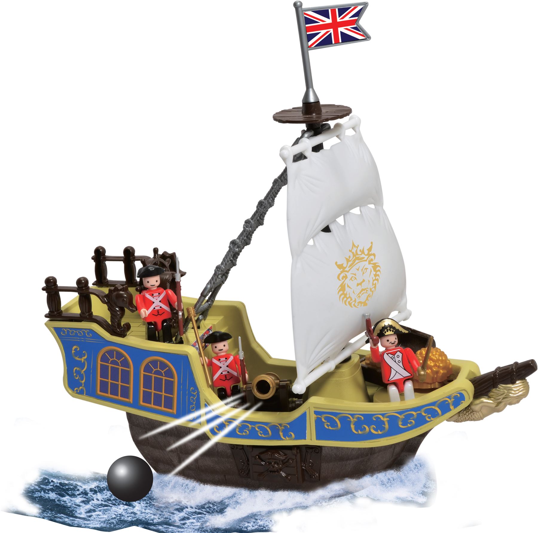 Vinsani Children Kids Pirate Battle Ship Treasure Island Toy Playset