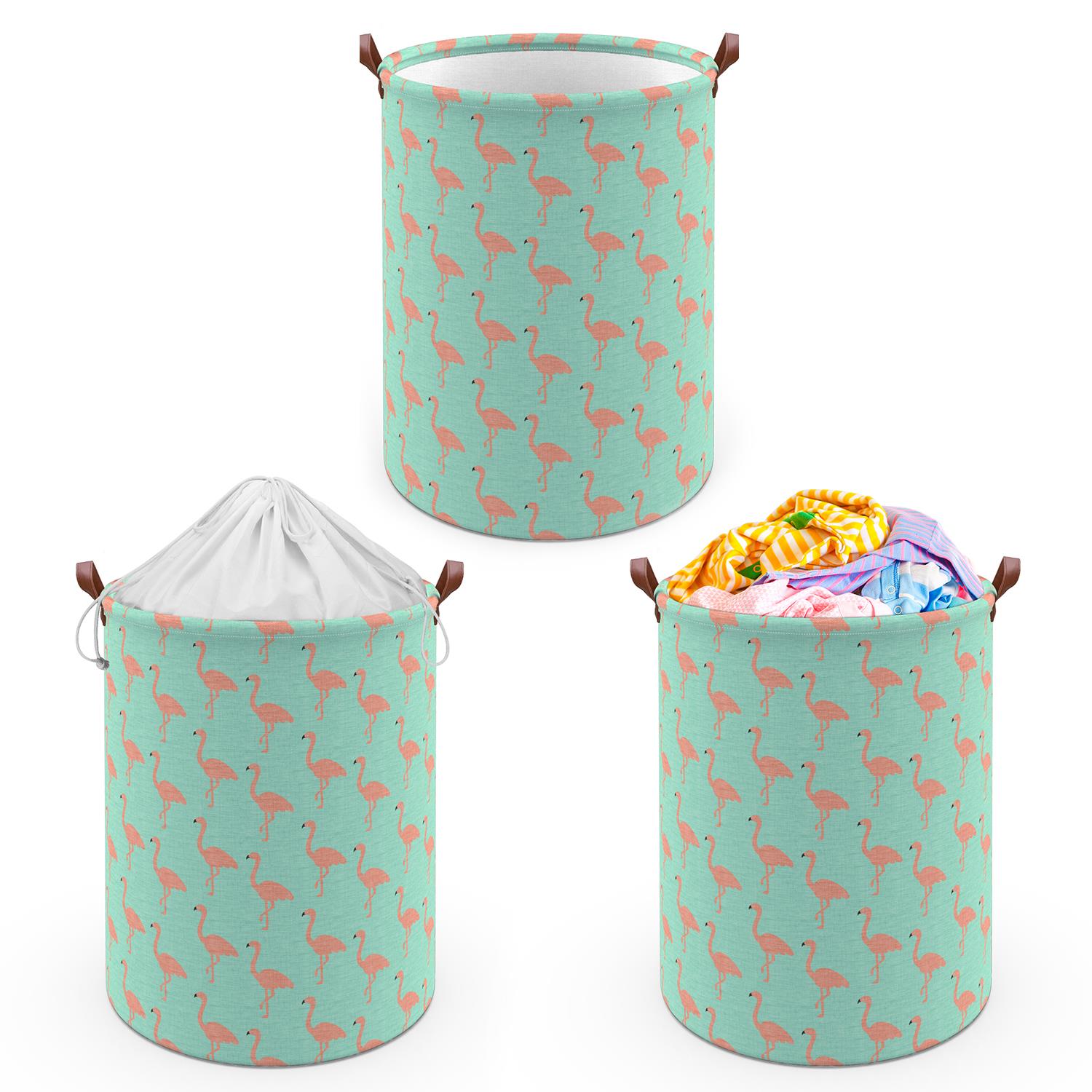 Vinsani Freestanding Laundry Basket Storage Sorter with Drawstring Lid - Picture 34 of 111