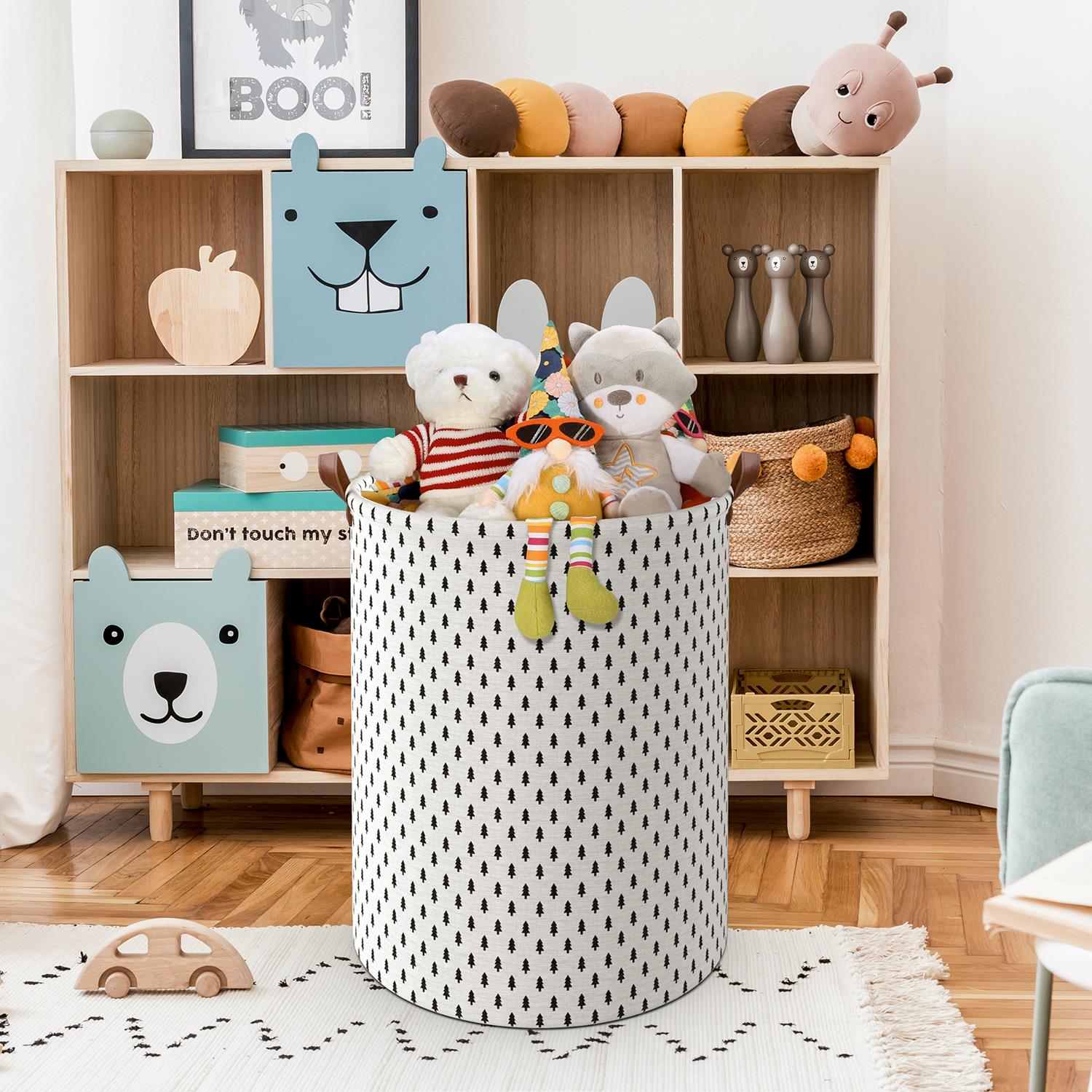 Vinsani Freestanding Laundry Basket Storage Sorter with Drawstring Lid - Picture 70 of 111