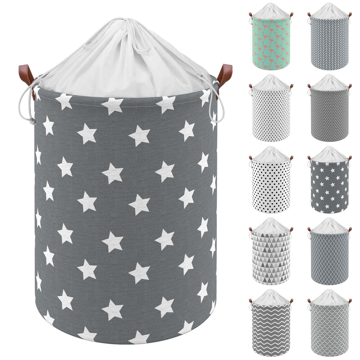 Vinsani Freestanding Laundry Basket Storage Sorter with Drawstring Lid - Picture 101 of 111