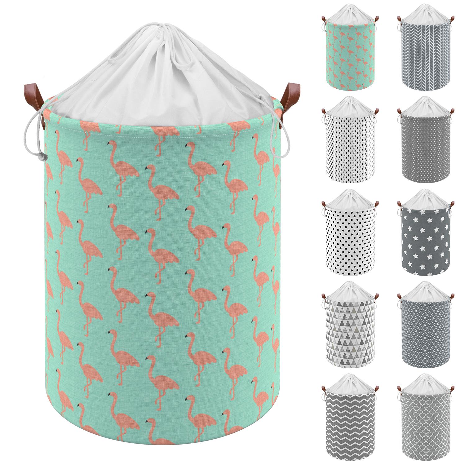 Vinsani Freestanding Laundry Basket Storage Sorter with Drawstring Lid - Picture 24 of 111