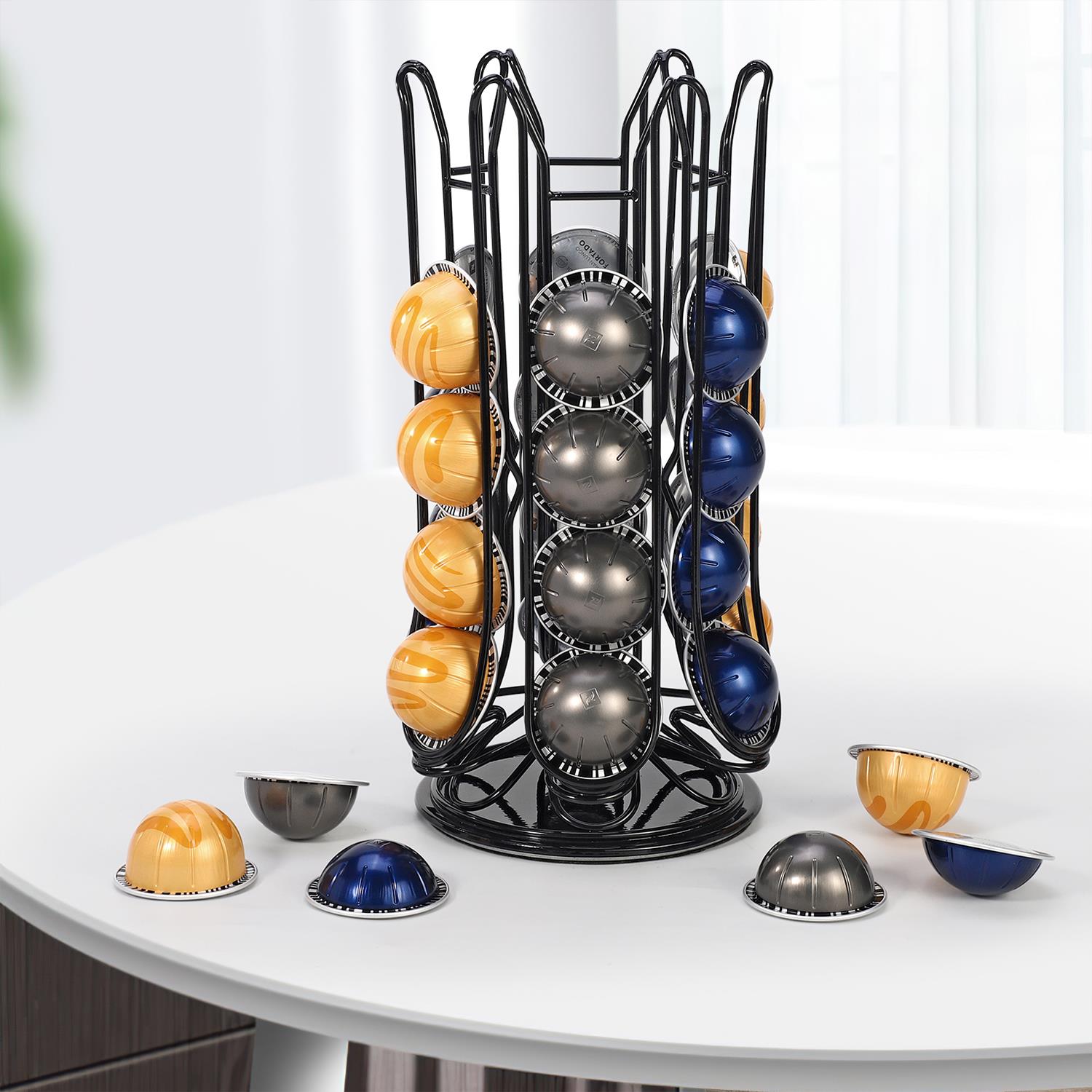 Vinsani 30 Coffee Pod Holder Rotating for Nespresso Vertuo Vertuoline Capsules - Picture 11 of 25