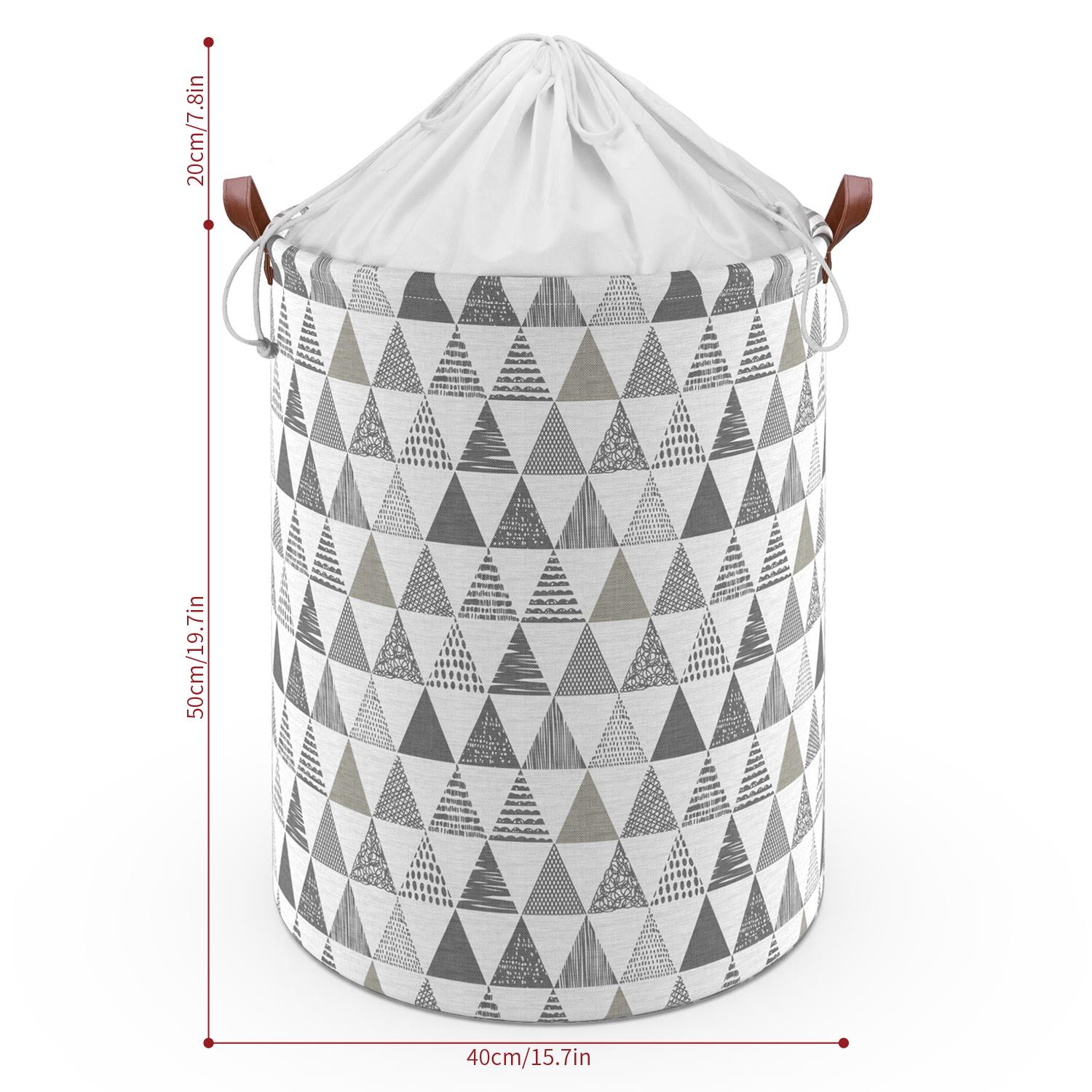 Vinsani Freestanding Laundry Basket Storage Sorter with Drawstring Lid - Picture 86 of 111