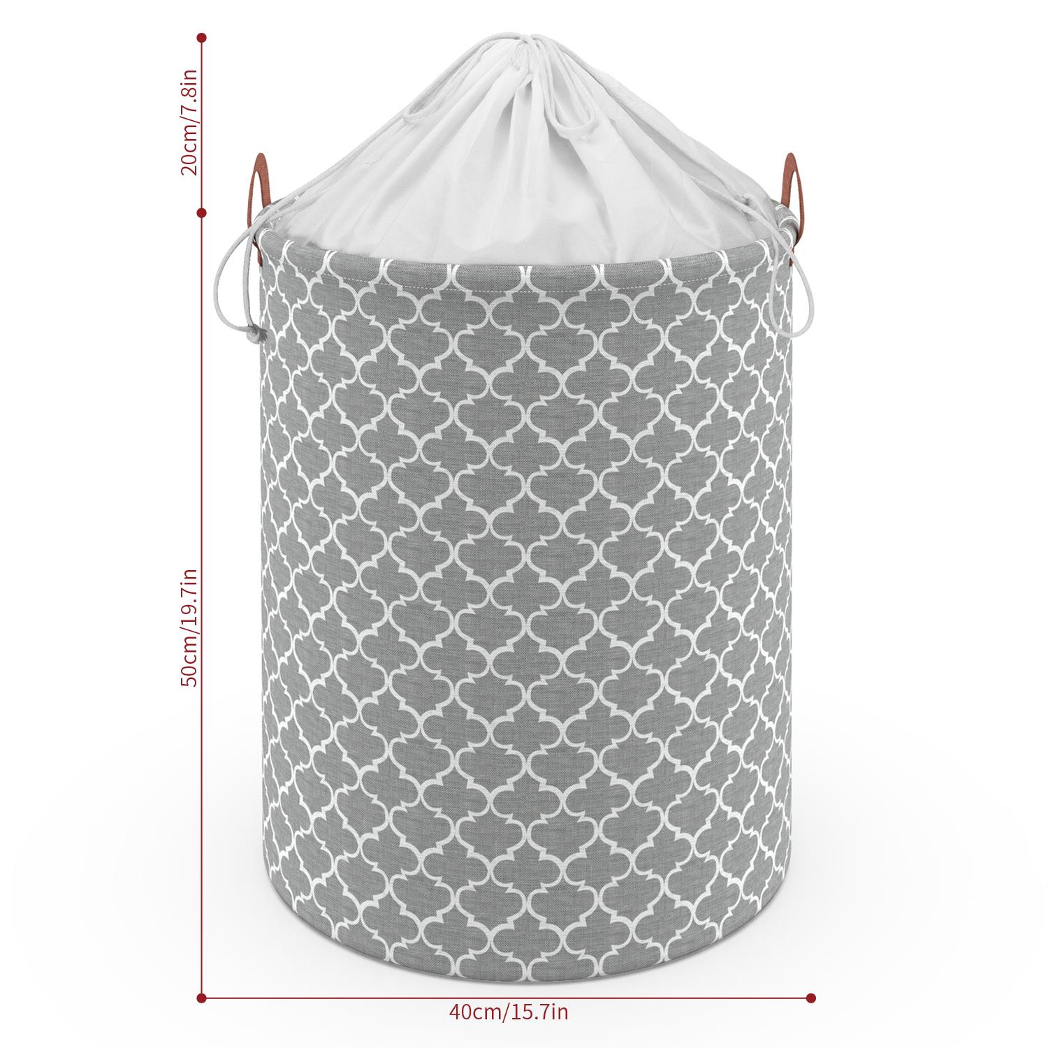 Vinsani Freestanding Laundry Basket Storage Sorter with Drawstring Lid - Picture 53 of 111