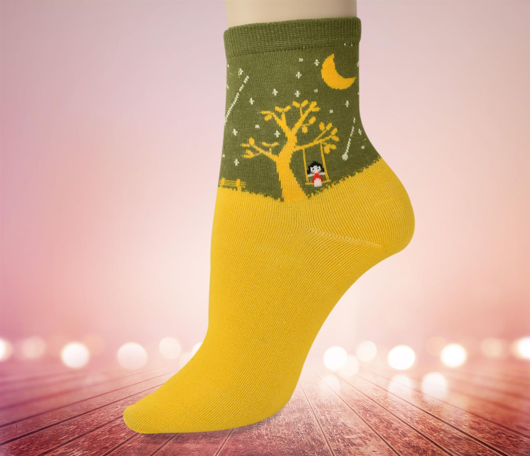 Vinsani® Cat Dog Owl Pet Animal Cute Print Socks 5 Pairs Pack - OneSize Fits all - Picture 63 of 63