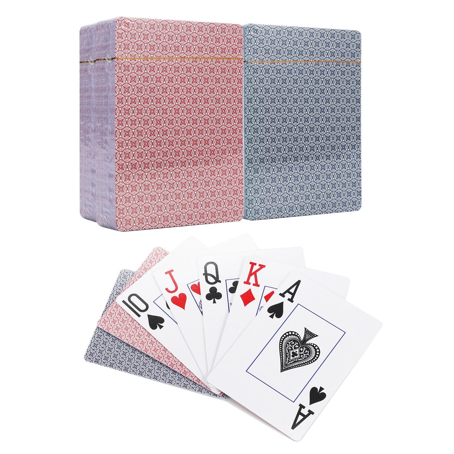 Vinsani Traditional Check Poker Casino Plastic Coated Playing Cards Decks - Picture 14 of 49