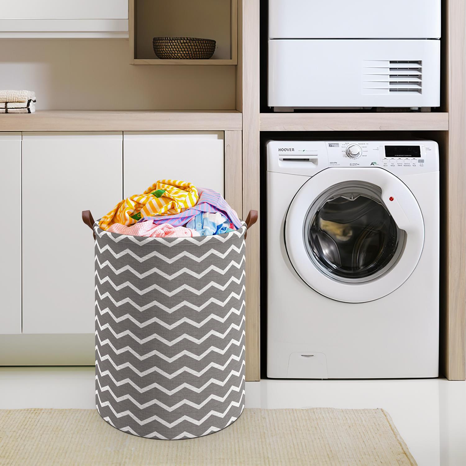 Vinsani Freestanding Laundry Basket Storage Sorter with Drawstring Lid - Picture 94 of 111