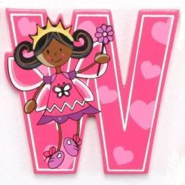 Vinsani Wooden Fairy Alphabet Letters Personalised Bedroom Wall Door Name - Picture 24 of 27