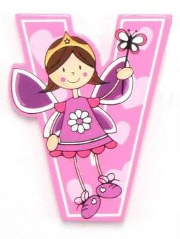 Vinsani Wooden Fairy Alphabet Letters Personalised Bedroom Wall Door Name - Picture 23 of 27