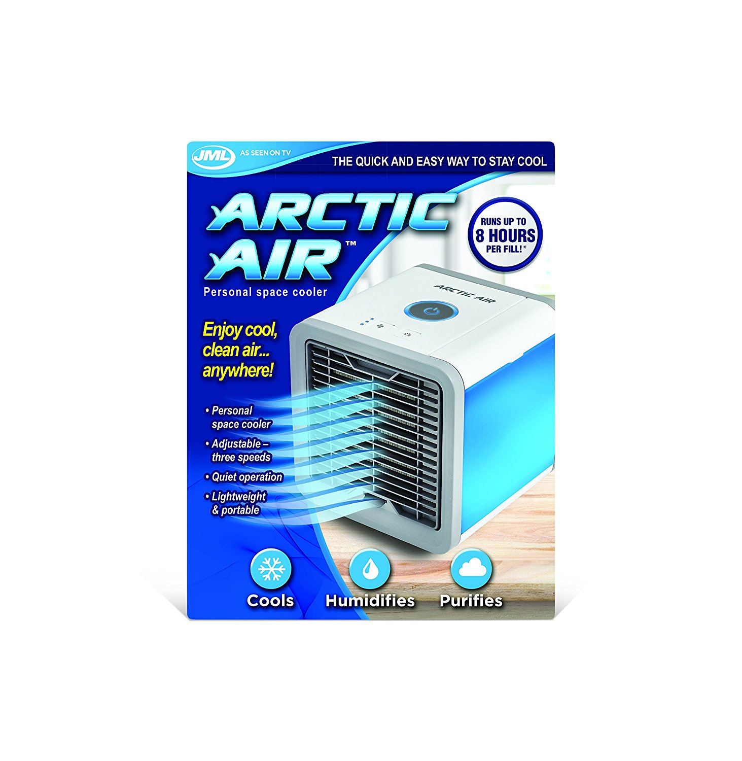 JML Arctic Air Fan Portable Conditioner Purifier Humidifier Cooler eBay