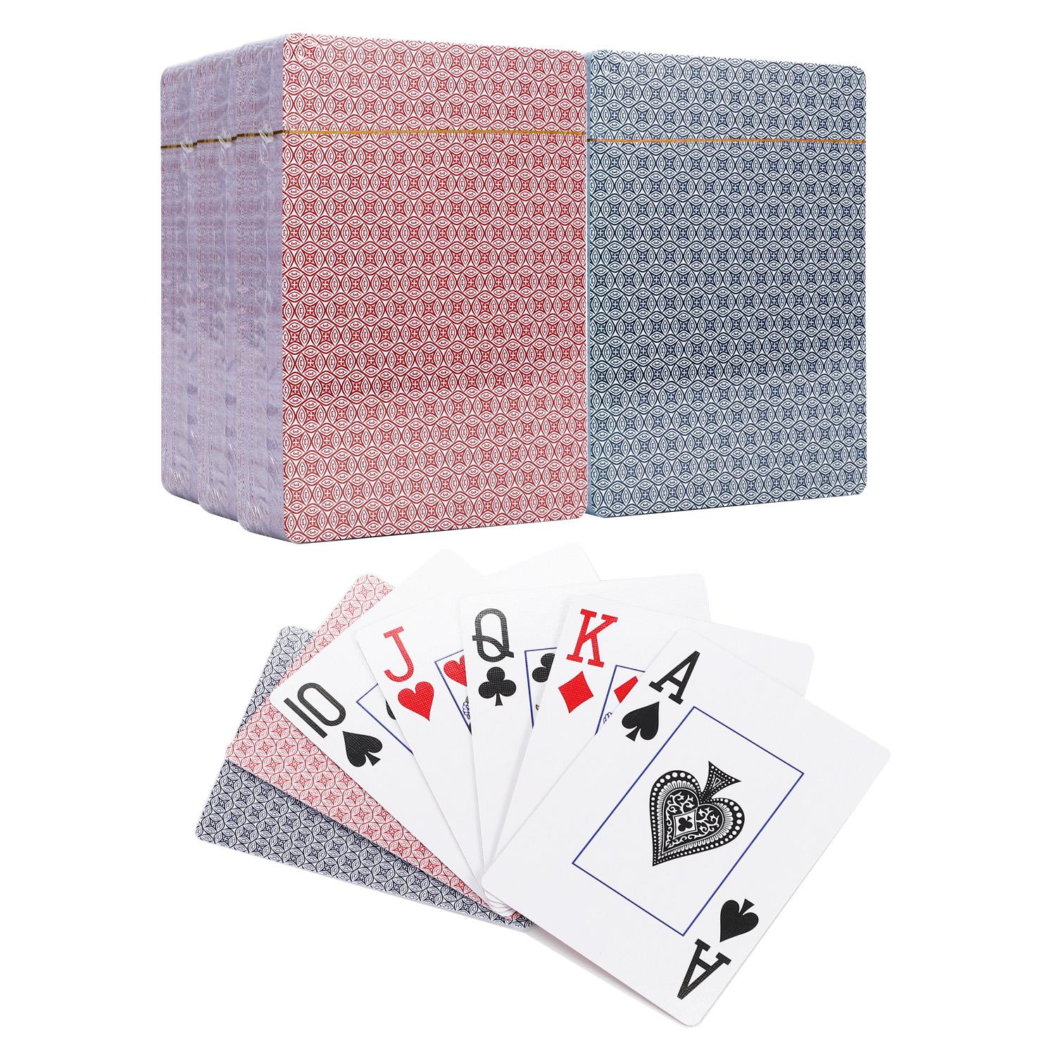 Vinsani Traditional Check Poker Casino Plastic Coated Playing Cards Decks - Picture 26 of 49