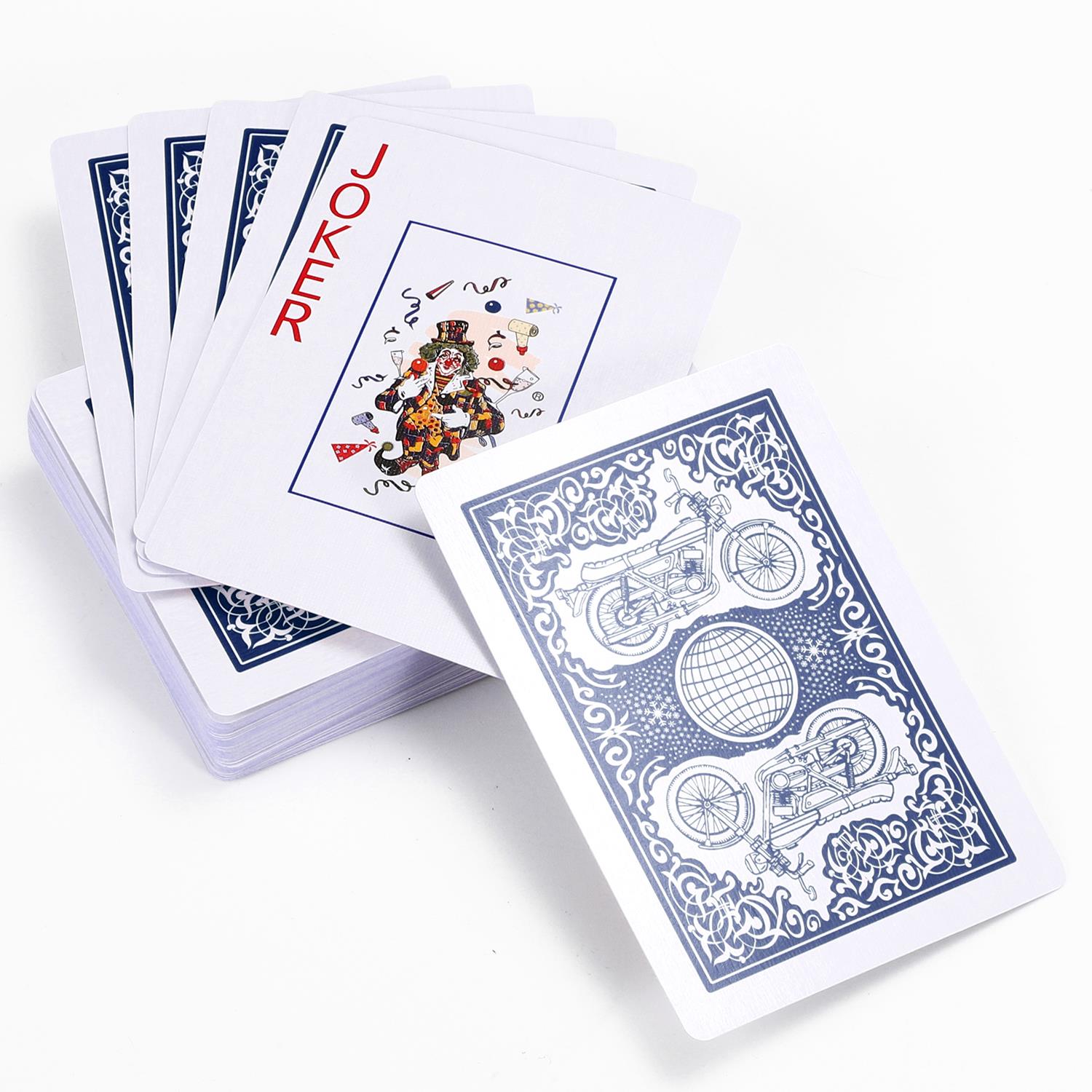 Vinsani Traditional Motorbike Poker Casino Plastic Coated Playing Cards Decks - Picture 4 of 49