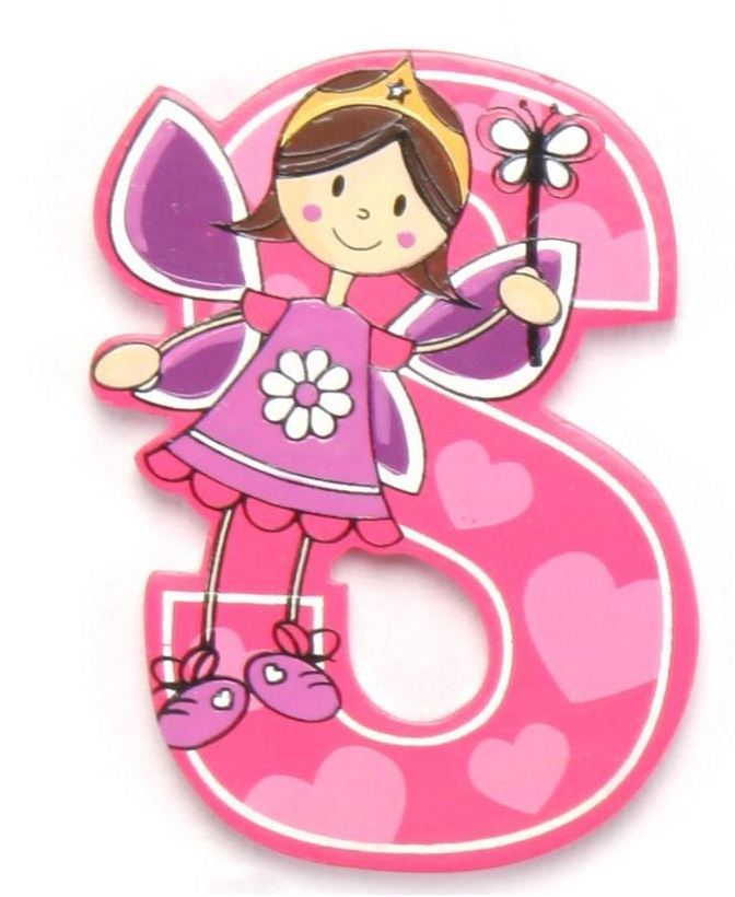 Vinsani Wooden Fairy Alphabet Letters Personalised Bedroom Wall Door Name - Picture 20 of 27