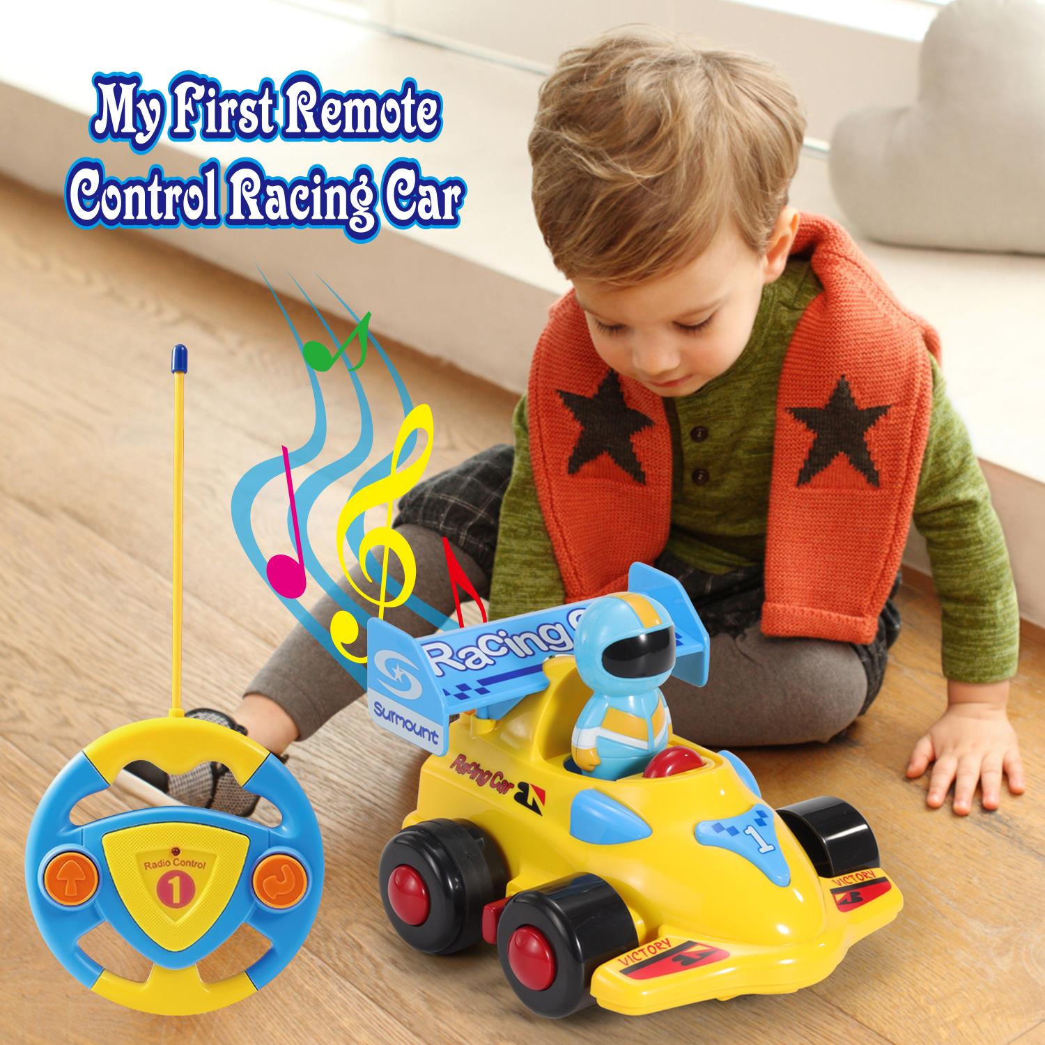 SOKA My First Remote Controlled Racing Car for Toddlers with Sound and Light - Picture 27 of 28