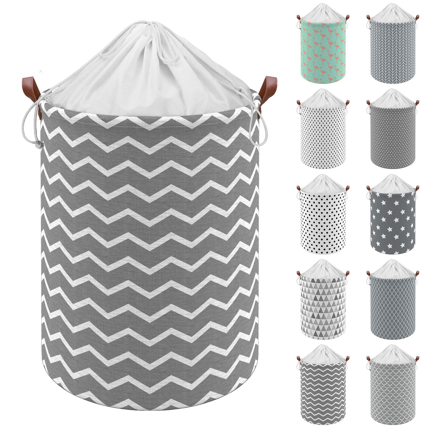 Vinsani Freestanding Laundry Basket Storage Sorter with Drawstring Lid - Picture 90 of 111