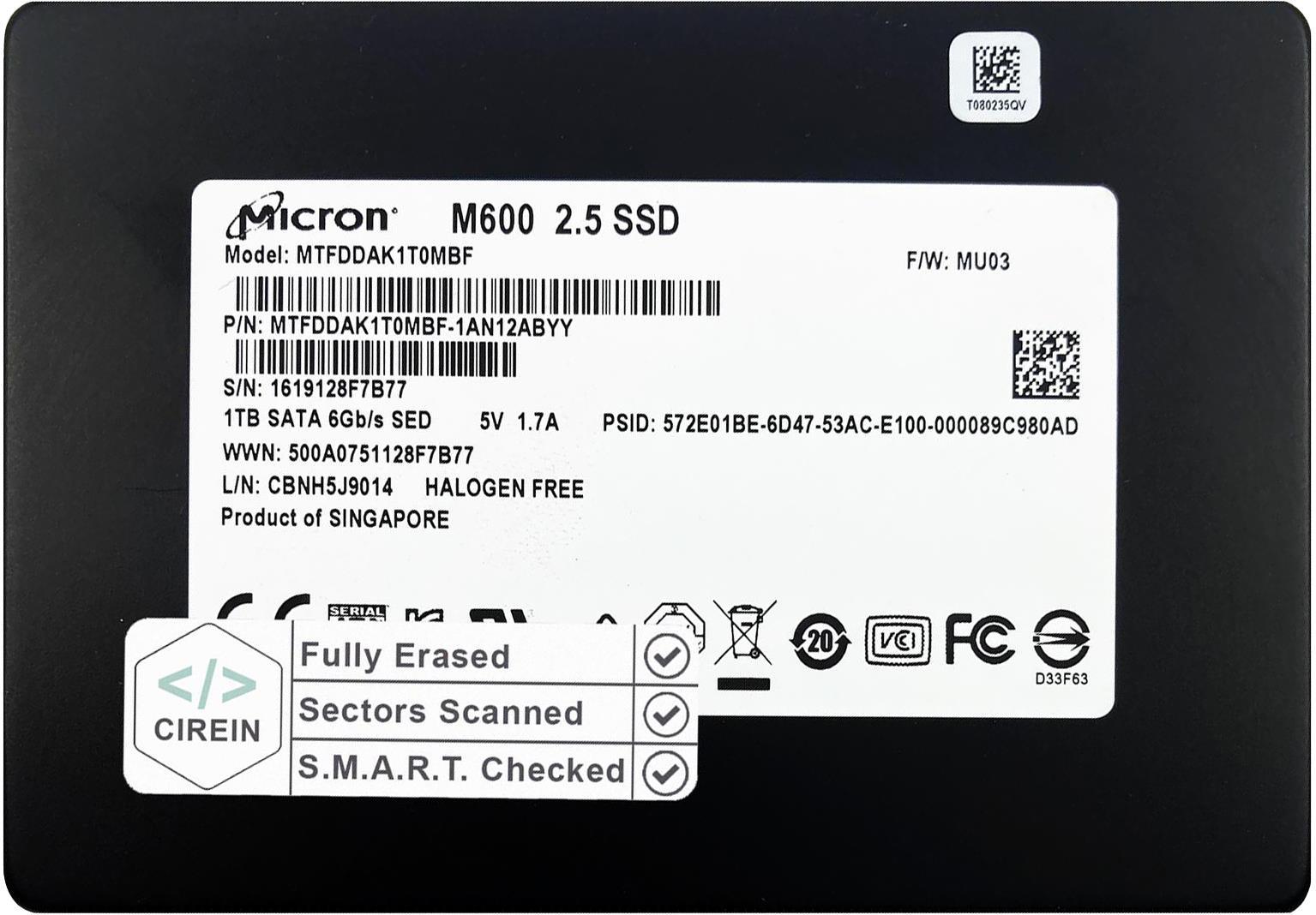 SSD 2TB 1TB 512GB 256GB 2.5" SATA mSATA NVMe M.2 Solid State Drive Laptop PC lot - Afbeelding 7 van 41
