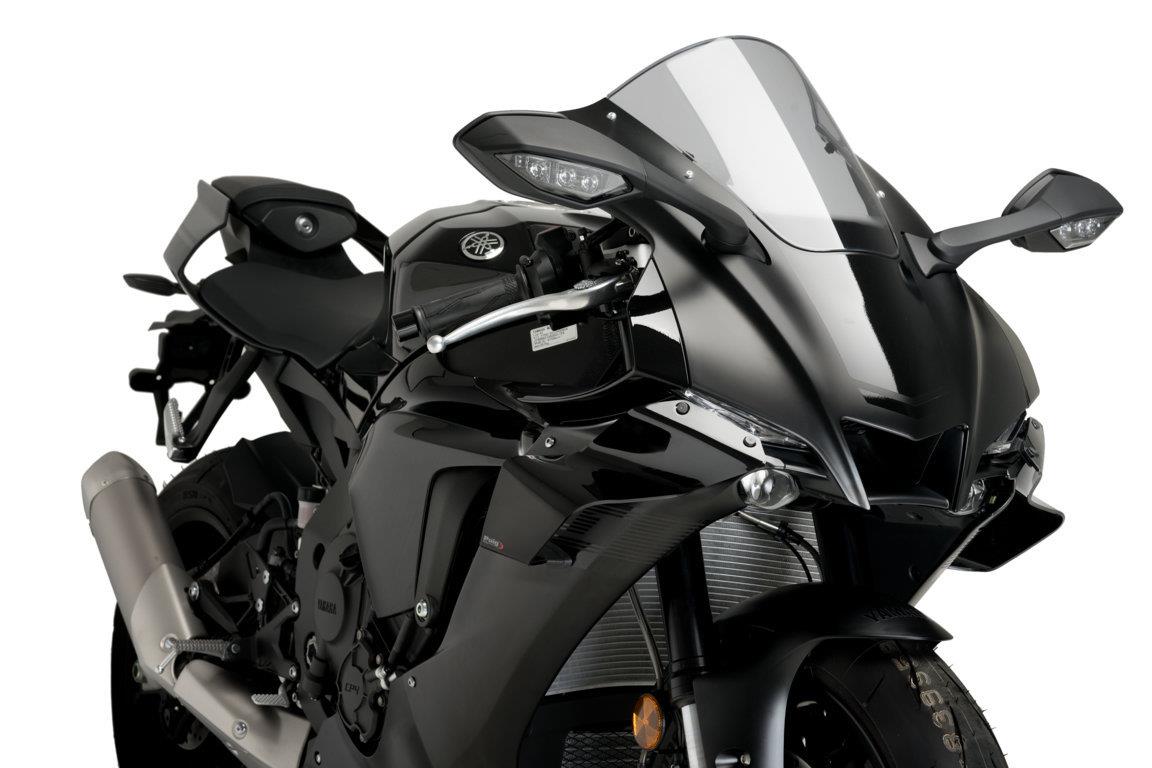 yzf-r1 2020- puig スモークスクリーン Puig 3826F RACING-SCREEN [DARK SMOKE] YAMAHA YZF-R1/R1M (20
