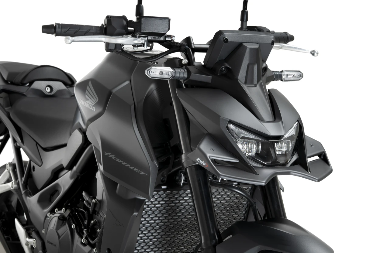 Puig Naked Front Race Wings Spoiler Matte Black Honda CB750 Hornet
