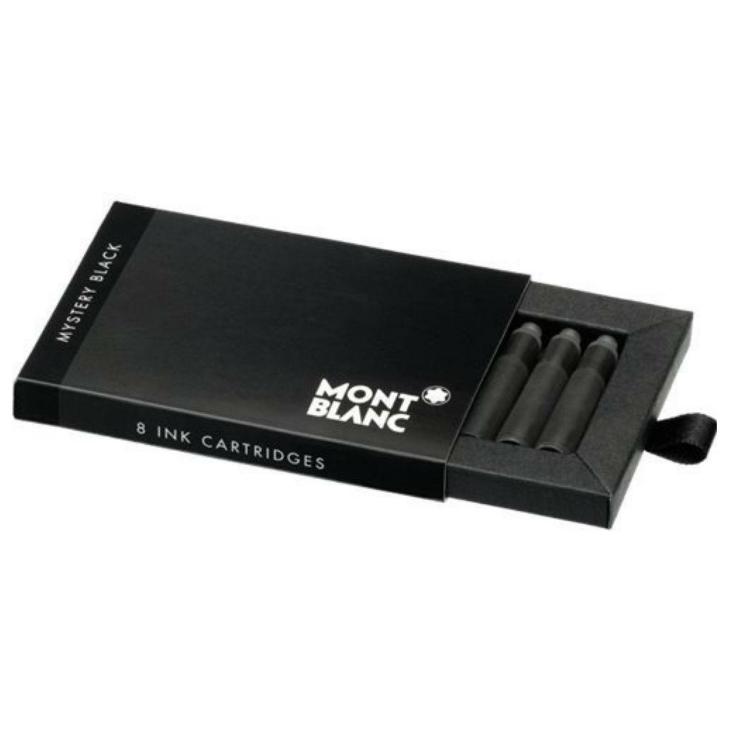 Montblanc Mystery Black Fountain Pen Ink Cartridges 8 per package (Pack