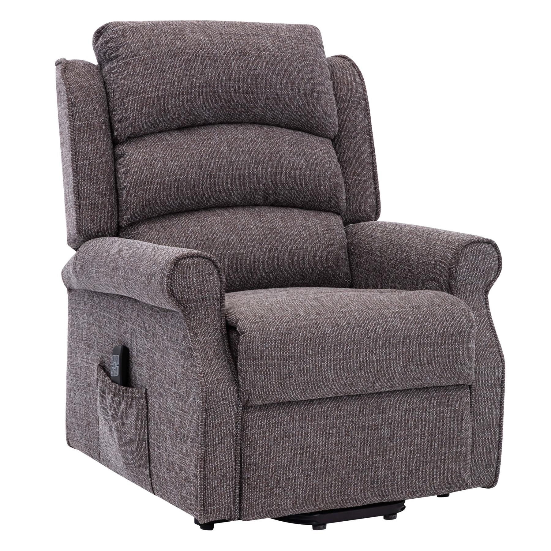 The Perth Dual Motor Riser Recliner Mobility Chair in Lisbon Grey