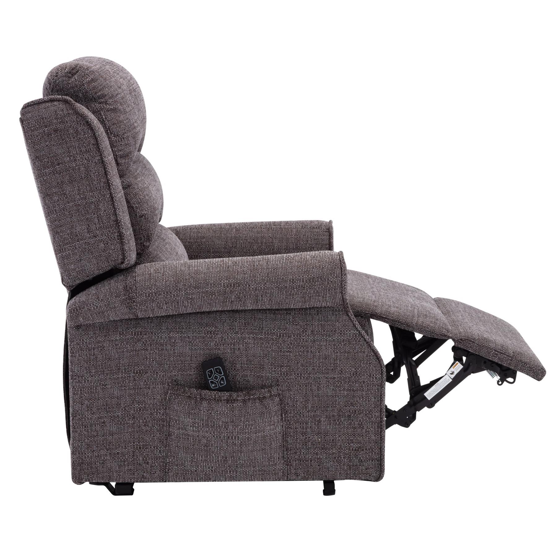The Perth Dual Motor Riser Recliner Mobility Chair in Lisbon Grey