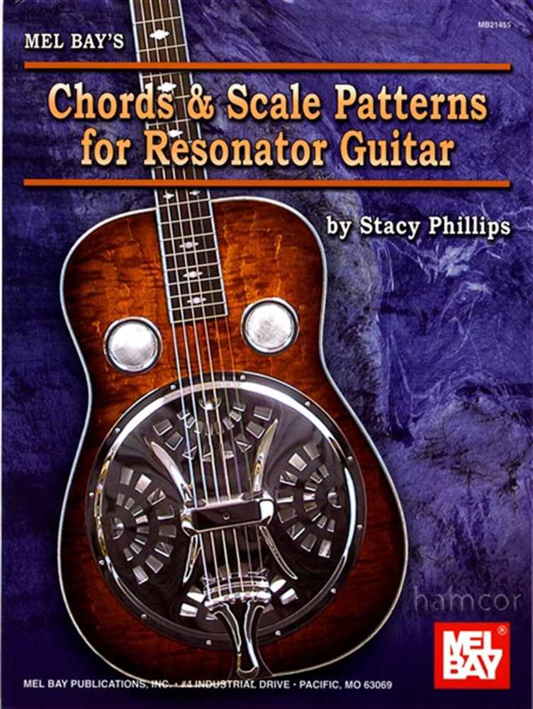 Chords & Scale Patterns for Resonator Dobro Guitar Chart Closed & Open