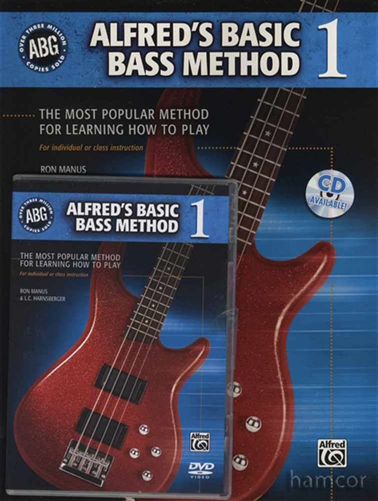 Alfred's Basic Bass Method 1 Music Book/DVD Learn How to Play Bass