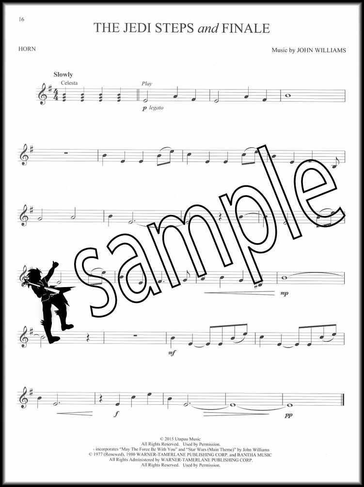 Star Wars The Force Awakens French Horn Sheet Music Book with Audio