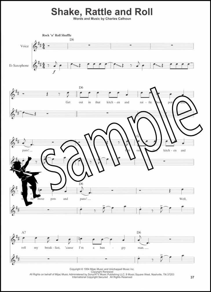 Rock n Roll Saxophone PlayAlong 1 Alto Sax Music Book/Audio SAME DAY