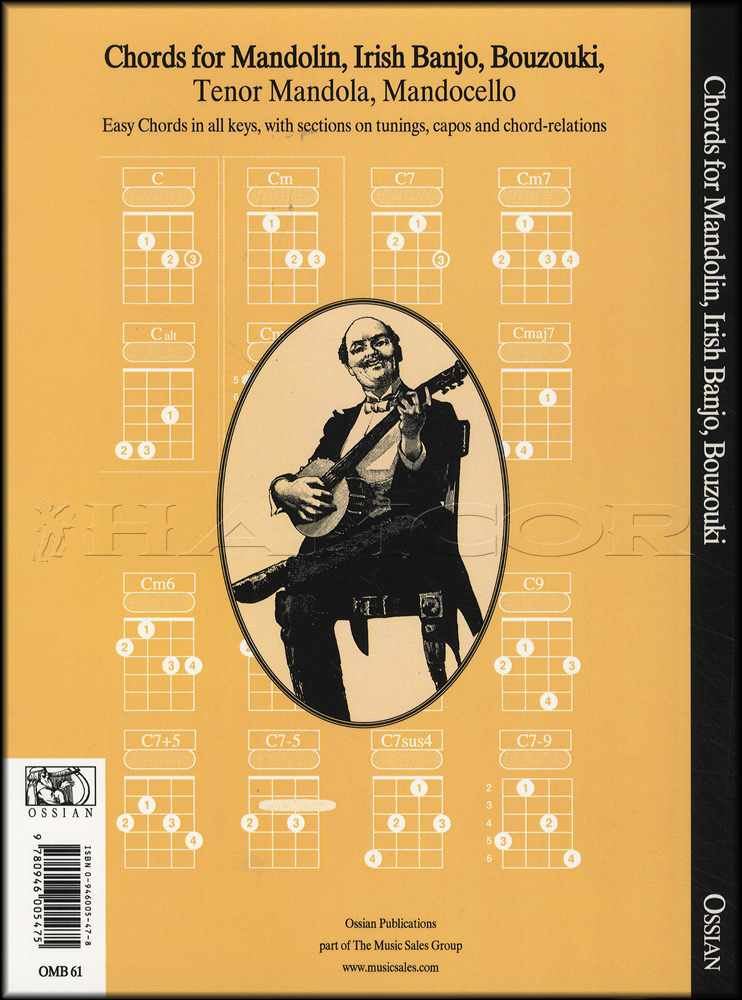 Chords for Mandolin, Irish Banjo, Bouzouki, Tenor Mandola, Mandocello