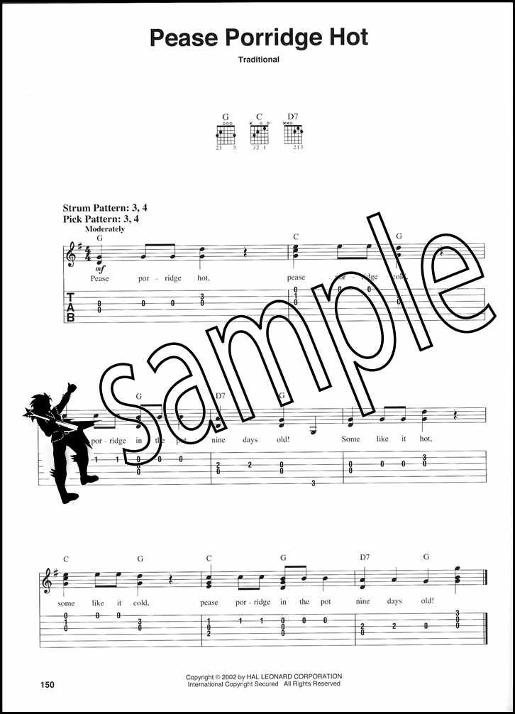 The Big Book of Nursery Rhymes & Children's Songs for Easy Guitar TAB