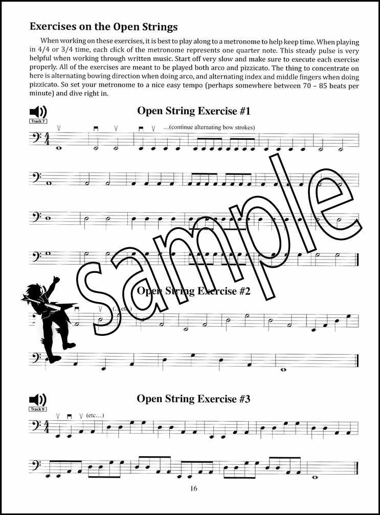First Lessons Upright Bass Sheet Music Book with Audio Learn How To