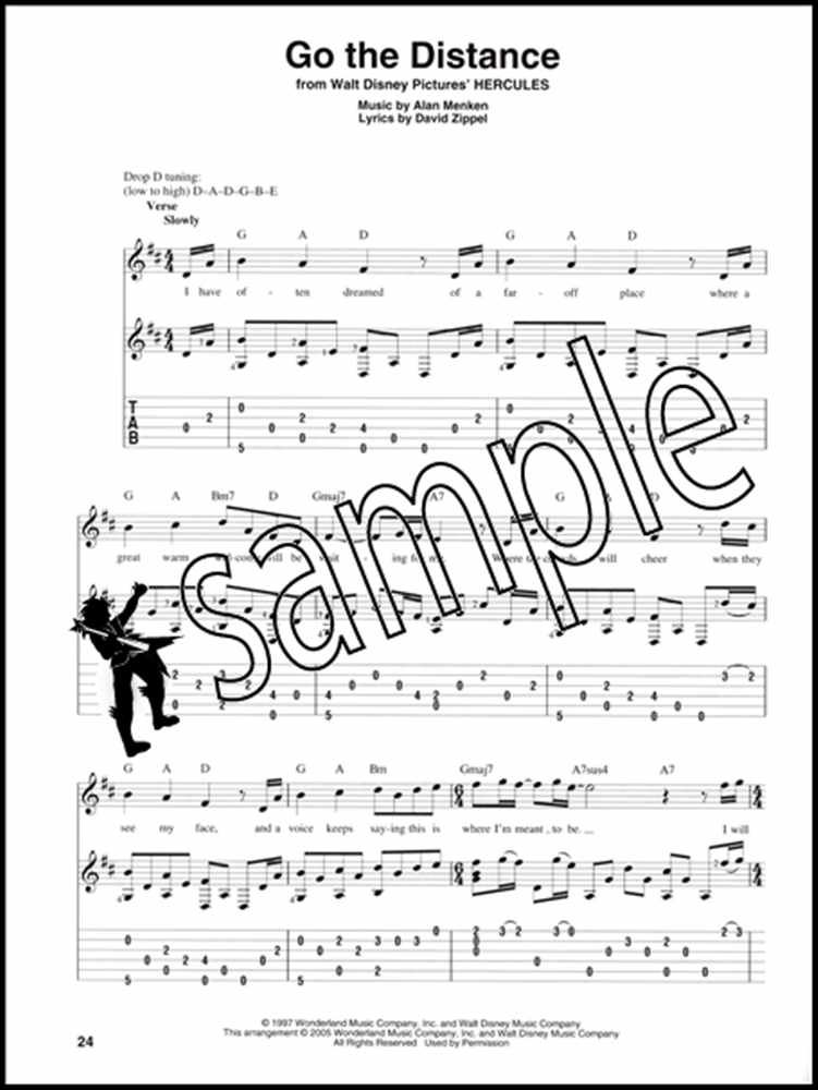 Fingerpicking Disney Guitar TAB Music Book eBay