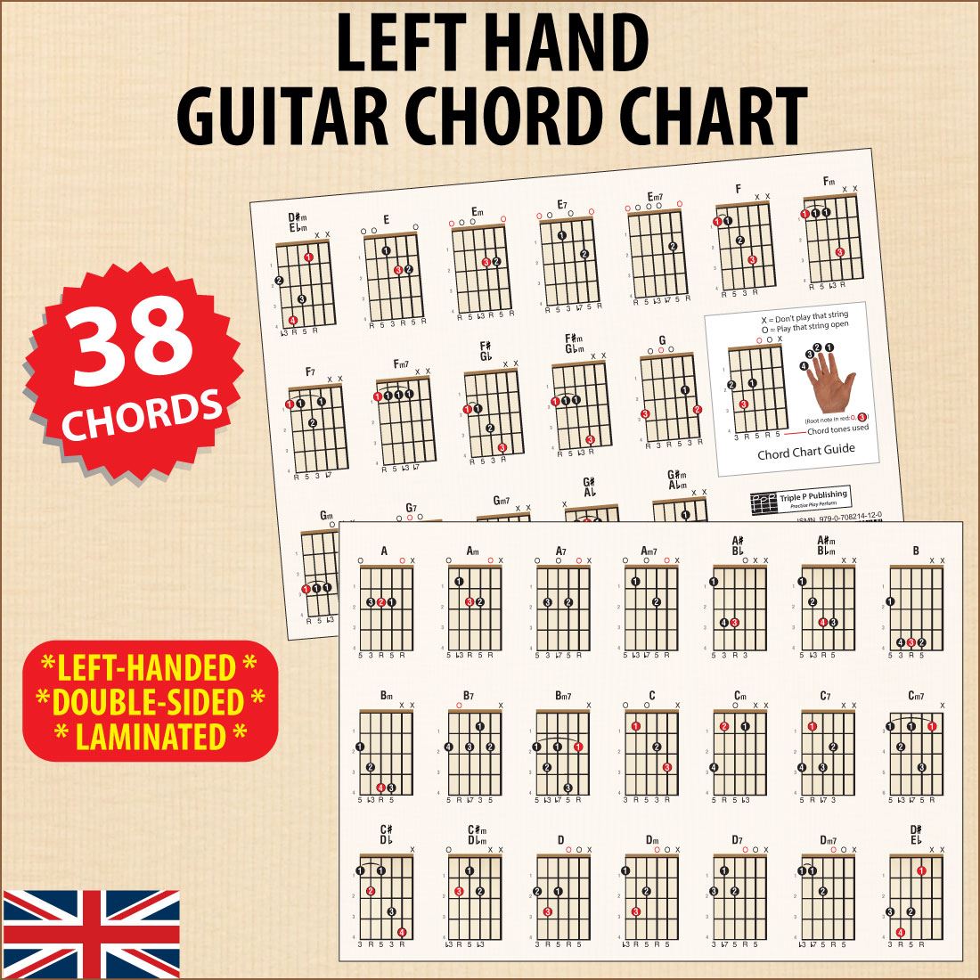 578f7f61 b995 4b24 bb2e f4264c6d997c left hand guitar chord chart 38 chords easy ideal beginner a5